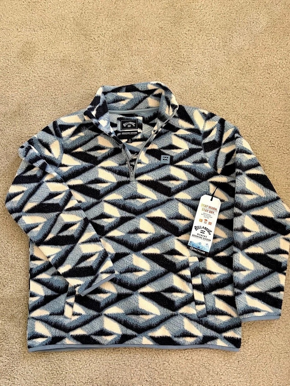 Billabong Adventure Division Boundary Mock 3 Fleece Pullover Medium